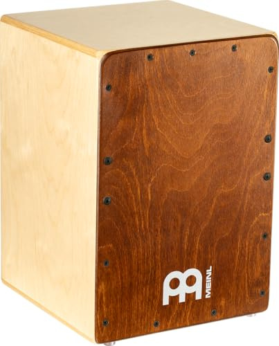 Meinl Percussion Jam Cajon Instrument - Kleine Trommelkiste für Kinder und Erwachsene bis 1,50 m - Schlagfläche Almond Birch (JC50AB)