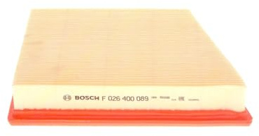 Bosch S0089 Luftfilter für Autos - reinigt angesaugte Luft von Partikeln - hohe Nass- und Reißfestigkeit