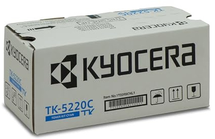 Kyocera TK-5220C Original Toner Cyan 1T02R9CNL1. Toner Drucker ECOSYS M5521cdn, ECOSYS M5521cdw, ECOSYS P5021cdn, ECOSYS P5021cdw.