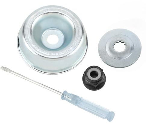 Jeffergarden Gartenmaschine Rasenmäher Blade Adapter Kit Push Rider Platte Kragenmutter Wartung Schraubendreher Blade Adapter Wartungskit für String Trimmer Brush Cutter