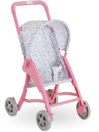 Corolle Mon Premier Poupon Puppenbuggy, floral, für alle 30cm Puppen, ab 18 Monaten