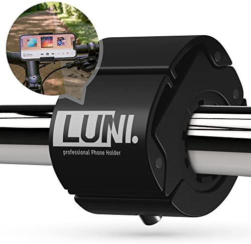 LUNI professional® Handyhalterung Fahrrad aus Aluminium [100% rüttelfest] 2024 Universal Smartphone Halterung Fahrradlenker | Fahrradhalterung für jedes Handy | Schnellspann-Funktion