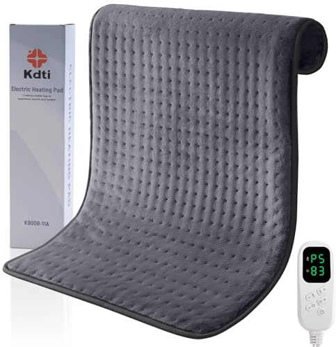 Elektrisches Heizkissen mit Abschaltautomatik, 40 x 80 CM Schnellheiztechnologie Wärmekissen mit 6 Temperaturstufen, Heizkissen für Rücken, Schulter, Bauch, Nacken, Maschinenwaschbar