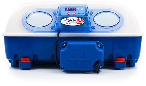 Borotto Real 49 Plus | Brutautomat Vollautomatisch Professionelle für 49 oder 196 Kleine Eier, Automatischem Eierwendemechanismus Temperaturregelung Biomaster Antibakterielles | Hergestellt in Italien