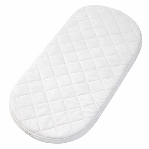 Matratze, Mikrofaser, hypoallergen, 74 x 30 x 4 cm, oval, Babyprodukt