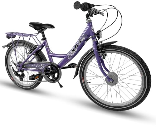 XB3 Kinderfahrrad 20 Zoll 6-Gang Nabendynamo StVZO Lila