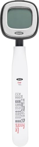 OXO Good Grips Digitales Fleischthermometer mit Sofort-Anzeige | Funktionales Design, komfortabler Griff, einfach zu reinigen und aufzubewahren