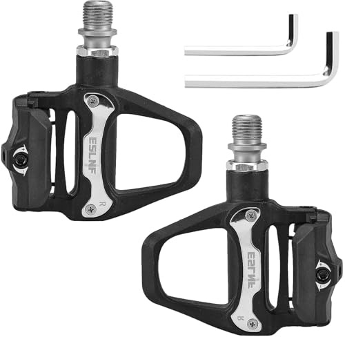 URHELP Rennradpedale,Cleats und Montagematerial,Klickpedale Rennrad,Selbstklingelpedale mit Stollen Fahrradpedalen Reparaturersatz, für MTB Gravel SDS Klickpedale,Langstreckenfahrt,Outdoor