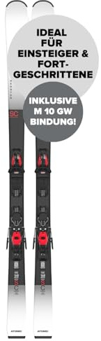 ATOMIC REDSTER SC + M 10 GW Ski - Länge 140 cm - Skier für Damen & Herren - Hochwertige Ski mit TI Stabilizer für hohe Wendigkeit - Mit Densolite Core für optimale Dämpfung