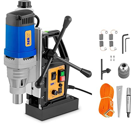 MSW Magnetbohrmaschine Kernbohrgerät 1680 W 18000 N 370 U/min Bohrung max. Ø 60 mm Tiefe max. 50 mm Kernbohrmaschine