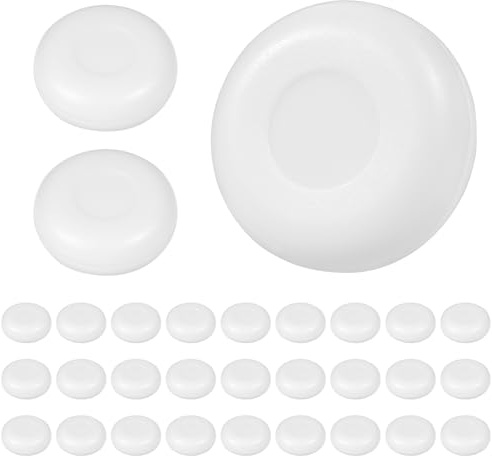 30 Stk Rasselkugeln zum Einnähen Weiße,Quietscher zum Einnähen,Round Flat Squeakers Reparatur Squeaker Noise Maker,Rasselkugeln Einsätze Rasseldosen Repair Fix für Tierpuppe Hundespielzeug(25mm)