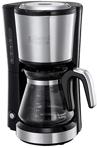 Russell Hobbs Compact Home 24210-56 Filterkaffeemaschine, 5 Tassen, Edelstahl/Schwarz