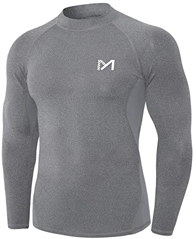 MEETYOO Kompressionsshirt Herren, Laufshirt Kurzarm Funktionsshirt Atmungsaktiv Sportshirt Männer T-Shirt für Running Jogging Fitness Gym