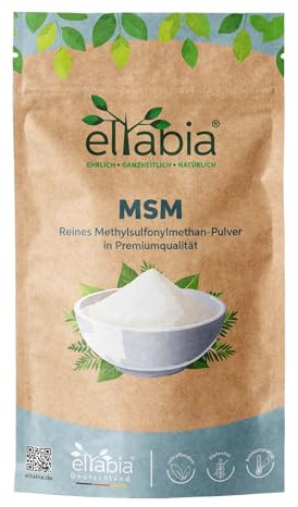 MSM Pulver 1kg | 99,9% reiner organischer Schwefel | Premium Methylsulfonylmethan ohne Zusätze | Vegan
