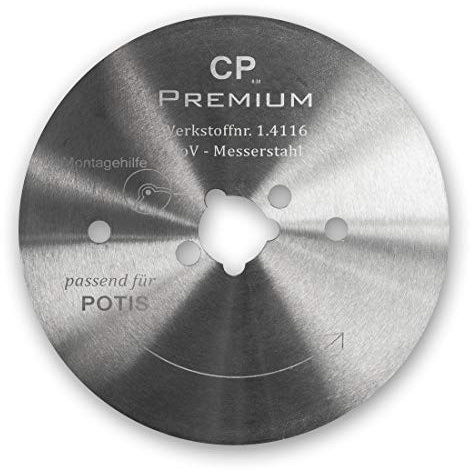Canpolat GASTRONICS Kreismesser für Potis - 80 mm, glatt - Dönermesser aus Edelstahl in Premium Qualität