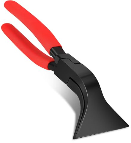 LPZMPZ Falzzange 45 Grad Abkantzange Blechzange Breit 60 mm Biegezange | Blechbiegezange mit Rutschfestem Griff Dachdecker Werkzeug zum Biegen und Glätten von Blechen (Rot 45°)
