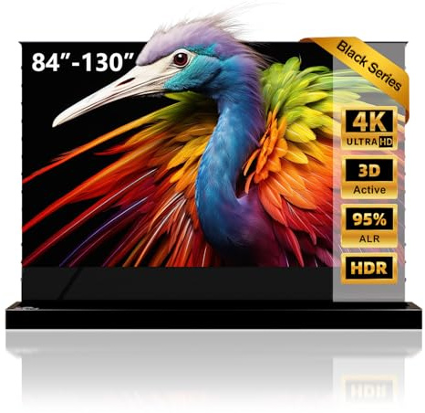 NothingProjector ALR CLR Beamer Leinwand für UST Ultrakurzdistanz-Projektor, motorisiert & elektrisch bodenstehend, 95% Umgebungslicht abweisend, 4K/8K UHD Laser-TV-Leinwand, 100 Zoll, Keine Montage