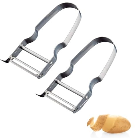 Westmark 2 Gemüse- und Spargelschäler, U-Schäler, Steel, Edelstahl, 609022E3