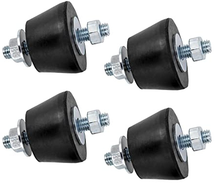 Cherbowing Gummipuffer Klimaanlage M8, Klimaanlagen Schwingungsdämpfer, Antivibrationsfüße Stoßdämpfer (40 x 26 mm)