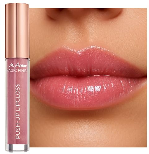 M. Asam Magic Finish Push-Up Lipgloss Rosewood Light (4ml) | Straffend, für volle, glänzende Lippen, angereichert mit Hyaluron, prickelnder Push-up-Effekt