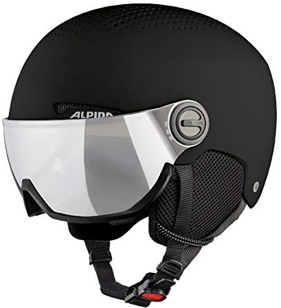 ALPINA ARBER Visor Q-LITE - hochwertiger & sicherer Skihelm für Erwachsene, mit waschbarem Innenfutter, mit kontrastverstärkendem Visier