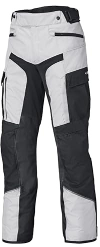 Held Hakuna Matata 3 Base - Motorradhose Herren Wasserdicht und Atmungsaktiv - Cordura RipStop 500D - D3O Level 2 Protektorenhose - CE Schutzkleidung Klasse AA, Grau-Schwarz - Größe kurz L