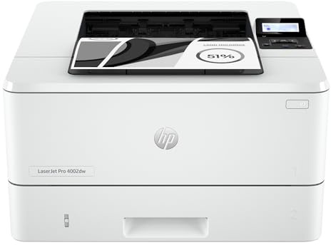 HP LaserJet Pro 4002dw Laserdrucker, Automatischer beidseitiger Druck, Hohe Druckgeschwindigkeit, WiFi, Hi-Speed USB, Ethernet, Smart App, Wolf Pro Security