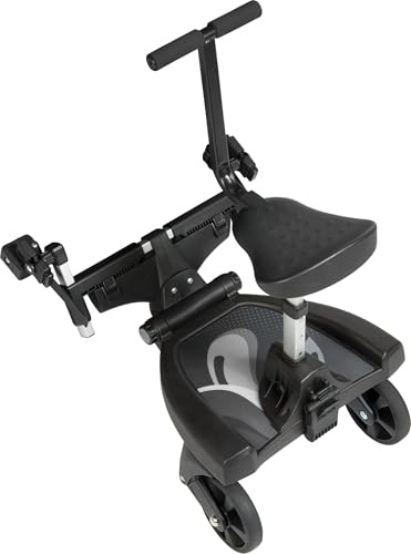 Fillikid Buggy-Board 180° mit 3fach verstellbaren Sitz | Filliboard Mitfahrbrett | Mitfahrbrett universal für Kinderwägen & Buggies & Sportwagen