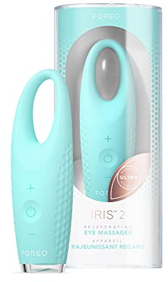 Foreo IRIS 2 Verjüngendes Augenmassagegerät | Für Augenringe, geschwollene Augen & Anti-Aging | Augenringe-Entferner | Abschwellend | Lymphdrainage-Tool | Ultrahygienisches Silikon | Mint