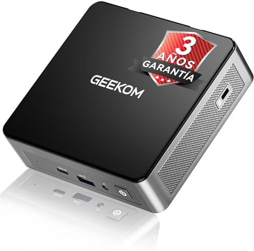 GEEKOM Air12 Mini PC[2026 Edition] mit Intel 7505(N150/N100 Alternative), 3 Jahre Garantie Büro-PC, aufrüstbar DDR4 RAM & 256GB SSD(Max.4TB), Windows 11 Pro, 5 x USB, Triple 8K Display, für Homeoffice