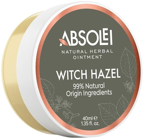 Absolei Hämorrhoiden Salbe, Natürliche Hamamelis Salbe gegen Brennen, Juckreiz und Beschwerden, 40 ml (1er Pack)