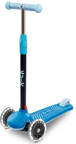 Kick Kickboard™ | Kinderroller ab 2 3 Jahre | Kids Scooter für Jungs und Mädchen | Mit LED Rollen & Höhenverstellbar | mitwachsend für Kinder von 3-7 Jahren