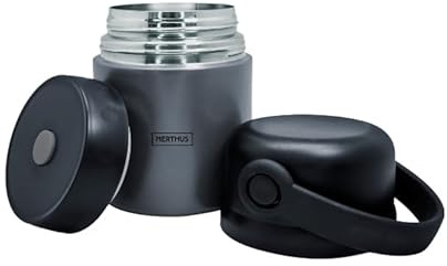 Nerthus FIH 1462 Speisebehälter 650 ml Edelstahl doppelwandig ideal für Arbeit Essen und Suppen