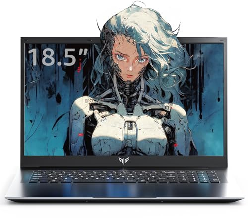 Tivique 18,5 Zoll Laptop, Ryzen 3 4300U (bis zu 3.7GHz), 16 GB DDR4 512 GB SSD bis zu 2 TB,1920IPS Full HD Laptop,8000mAh,BT5.0,HDMI, Typ-C, 180° Öffnen und Schließen