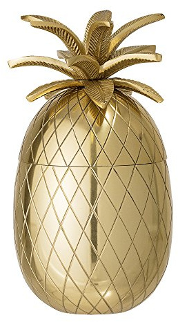 Bloomingville Yuichi Eisbehälter Ananas Gold, 1 L, 24 cm