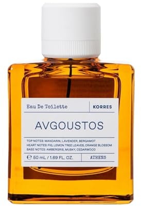 KORRES AVGOUSTOS Eau de Toilette für Damen und Herren, unisex Duft, fruchtig-zitrischer Sommerduft, vegan, 50 ml