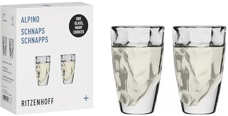 RITZENHOFF 2in1-Glas für Schnaps oder Espresso 2er-Set - Made in Germany | Artikelnr. 3991001, 2 2in1-Glas für Schnaps oder Espresso 40 ml, Kristallglas, spülmaschinenfest