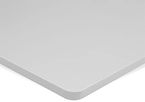 ESMART TPL-168LG MDF-Schreibtischplatte | 160 × 80 × 2,5 cm, Hellgrau, kratzfest, PVC-beschichtet, pflegeleicht, belastbar bis 120 kg, für Büro- und Computertische