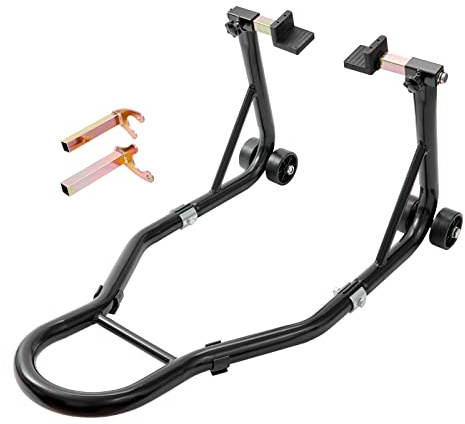 VEVOR Motorrad Ständer Set Montageständer 0,39 t Belastbar, U-Type + L-Type, 225–350 mm / 230–330 mm Hinten Montageständer Motorrad Heber Montagelift Montageheber, mit Vier Laufrollen Montageständer