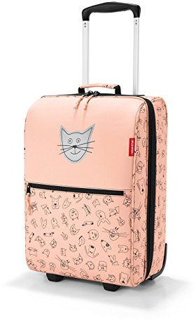 reisenthel Trolley XS Kids Cats and Dogs rosa - Kindergepäck mit Softshell 19L - 29x43x18 cm