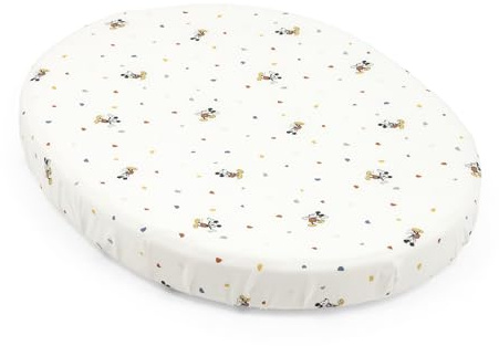 Stokke Sleepi Mini Spannbettlaken Mickey Celebration - 100% Baumwolle Perkal