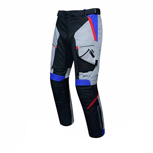 DEGEND Sweep | Motorradhose Herren mit 2 Herausnehmbaren Innenschuhen für 4 Jahreszeiten und Tai Protektoren - Homologiert, Mehrfarbig, 4XL