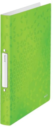 Leitz WOW Ringbuch, A4, 32 mm Rückenbreite, für bis zu 190 Blatt, Grün, WOW, 42570054