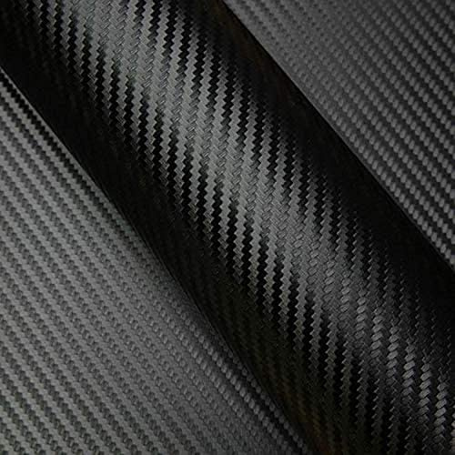 San Tao DS Autofolie,Auto Carbon Folie,Schwarz Carbon Folie Matt 400 x 30 cm für Motorrad,Laptops,Handys,PC-Gehäusen,Klebefolie Möbel,mit Kunststoffschabern