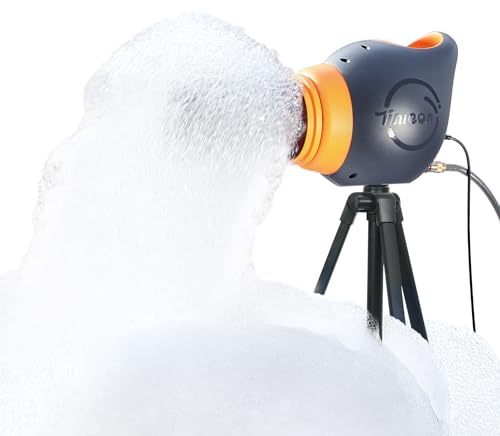 Tinleon Schaumparty Maschine Schaummaschine für Foam Party: Tragbare Foam Seifenblasenmaschine, Schaummacher Elektrisches für Sommer Pool Party Geburtstag Hinterhof