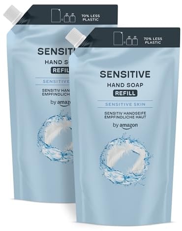 by Amazon Sensitive Handseife Nachfüllpack, 2 x 1000 ml