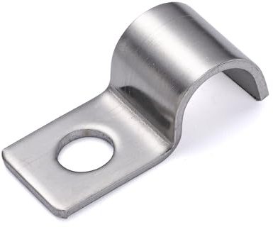 FamlTol 25 Stk Kabelschellen,Hochleistungs Einzelloch Kabelschellen Metall, Kabelhalter Kabelclips Für Kabel Unterputz Installation Ø 10 mm