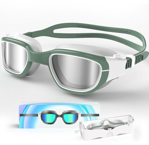 Zeligerstar Polarisiert Schwimmbrille, Anti-Beschlag Swimming Goggles für Erwachsene Jugendliche, Polarisierte UV-Schutzbrille Schwimmbrillen für Herren und Damen