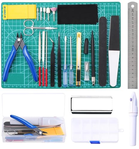 26 Modellbauwerkzeuge, Basiswerkzeuge Prozesskit,Gundam Modellbausatz Modellbauwerkzeuge für Architektur Modellbau, Gebäude Auto Flugzeuge Hobby Reparatur und Befestigung