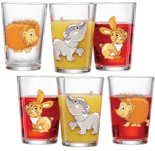 Ritzenhoff & Breker Kindergläser-Set Waldtiere | 6-teilig | 205 ml